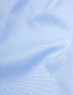 

Mens M&S SARTORIAL Tailored Fit Pure Cotton Weave Shirt - Blue, Blue