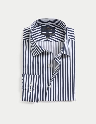 Slim Fit Luxury Cotton Bold Stripe Shirt