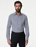 Slim Fit Luxury Cotton Bold Stripe Shirt