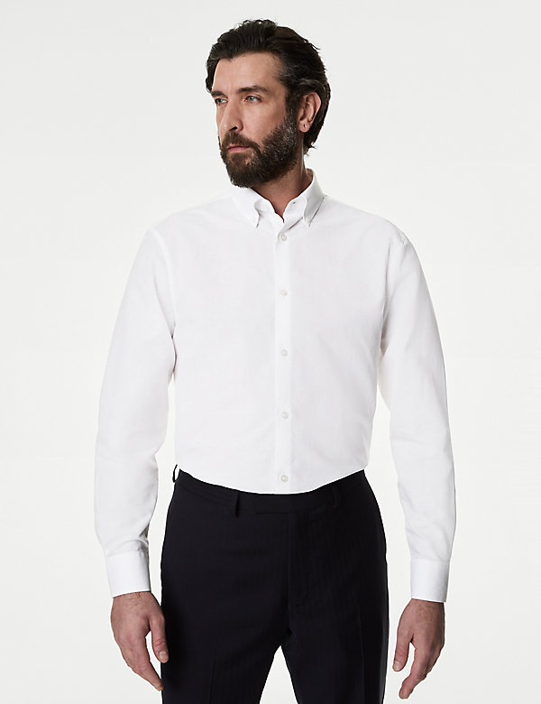 Regular Fit Linen Blend Weave Shirt - NL