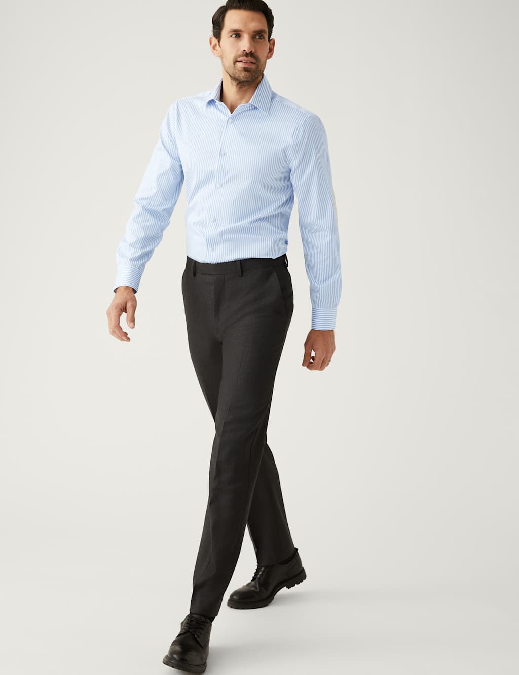 Slim Fit Pure Cotton Striped Shirt image 5