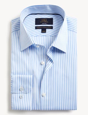 Slim Fit Pure Cotton Striped Shirt