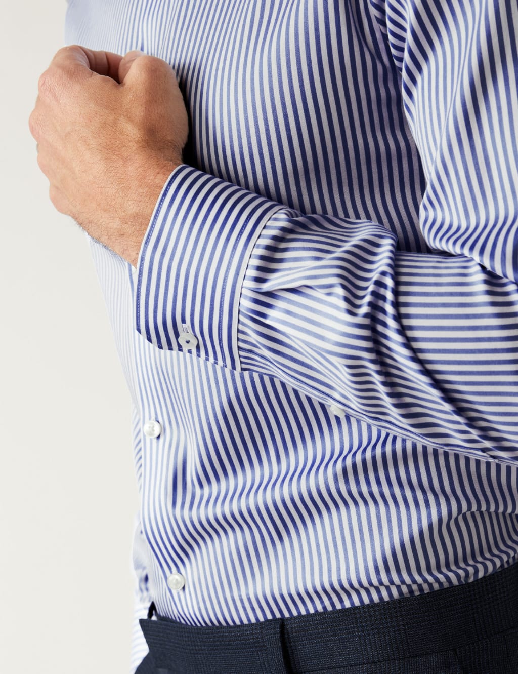 Slim Fit Pure Cotton Striped Shirt image 3