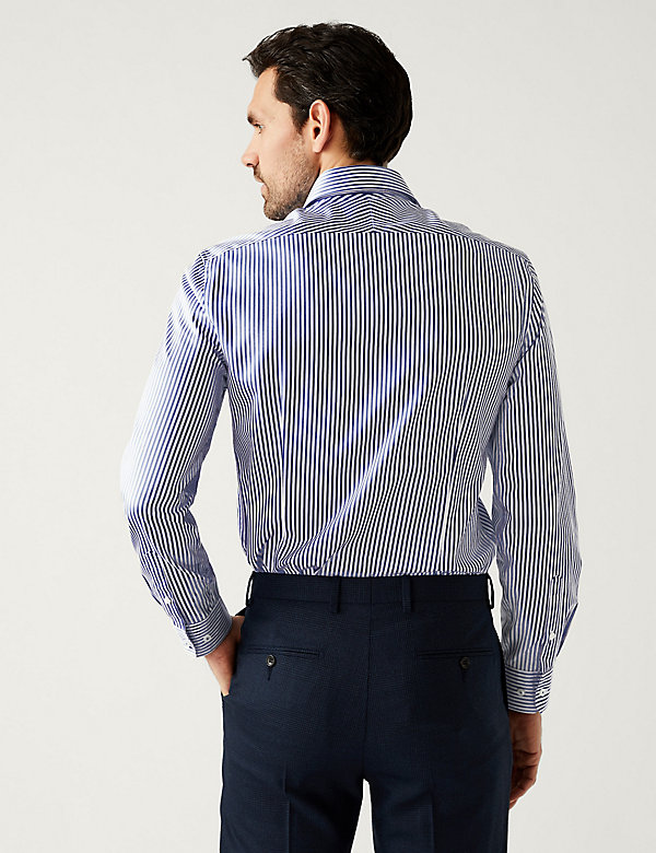 Slim Fit Pure Cotton Striped Shirt - MM