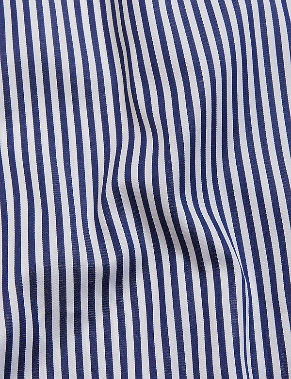 Pruhovaná košile úzkého střihu z&nbsp;čisté bavlny - CZ