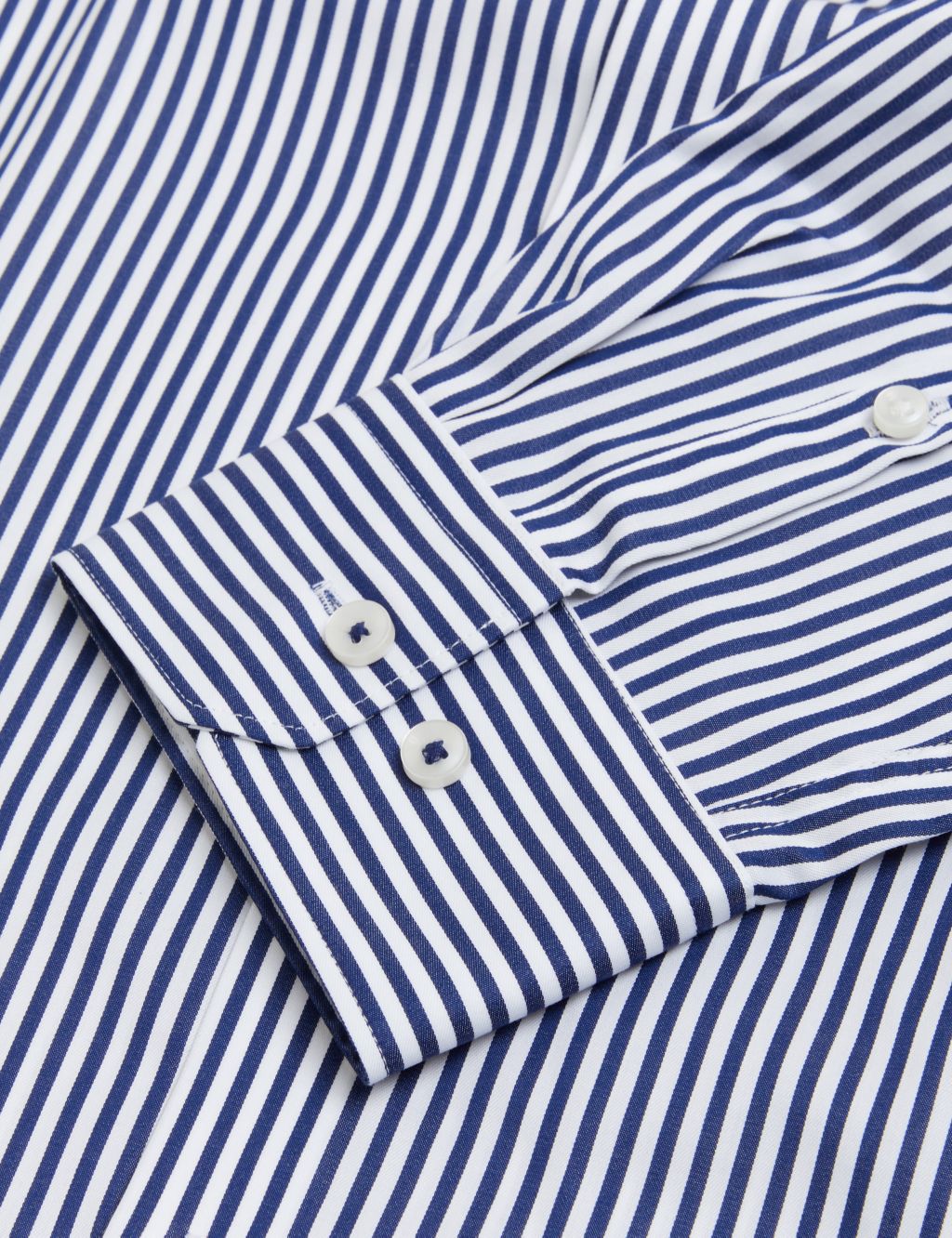 Tailored Fit Pure Cotton Striped Shirt image 6