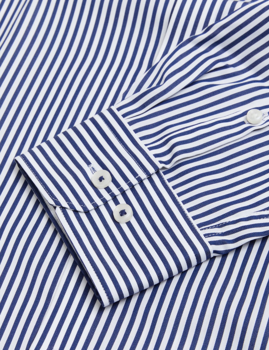 Tailored Fit Pure Cotton Striped Shirt image 7