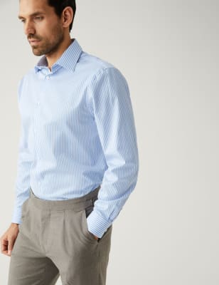 Pure Cotton Striped Shirt, M&S Collection