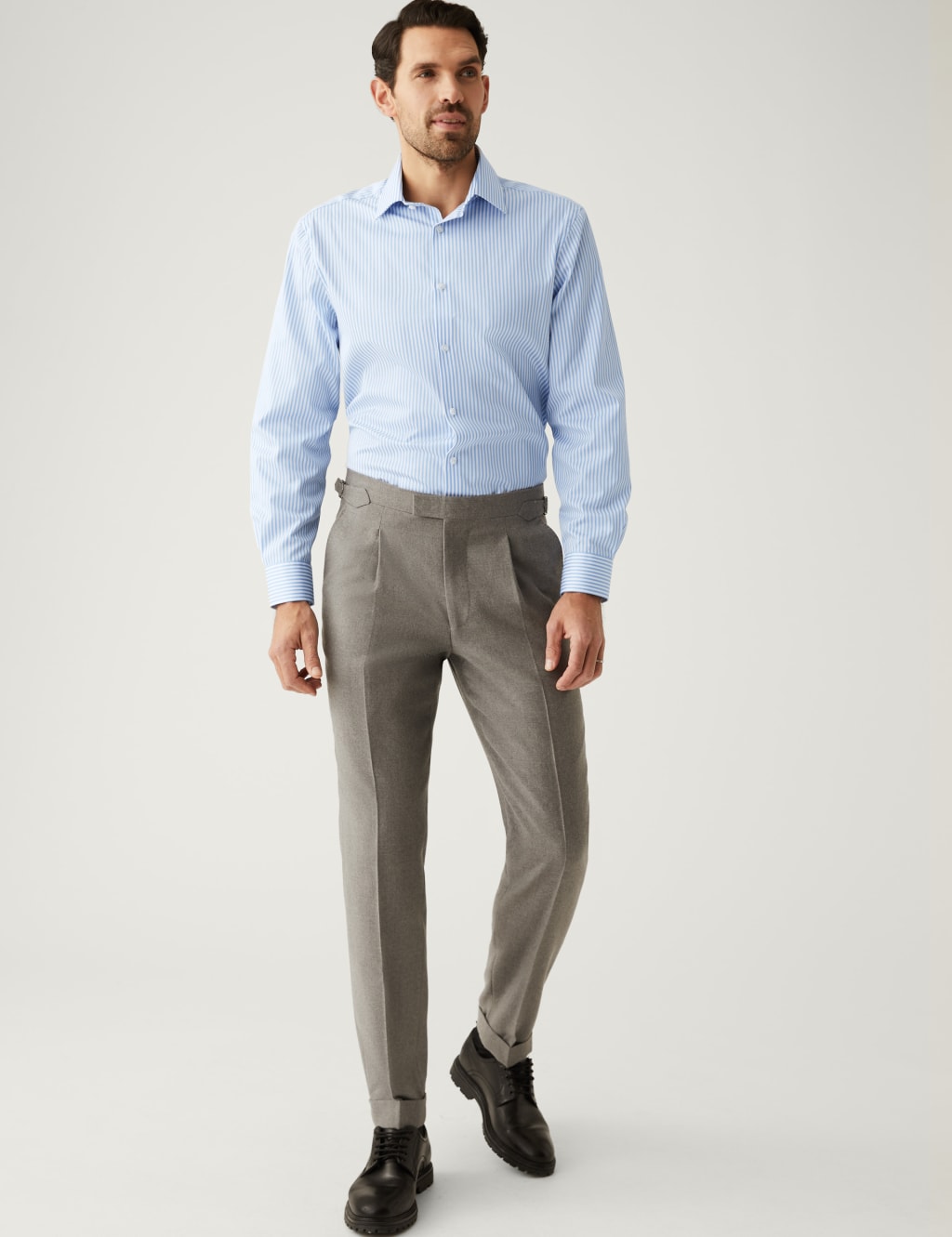 Regular Fit Pure Cotton Striped Shirt image 2
