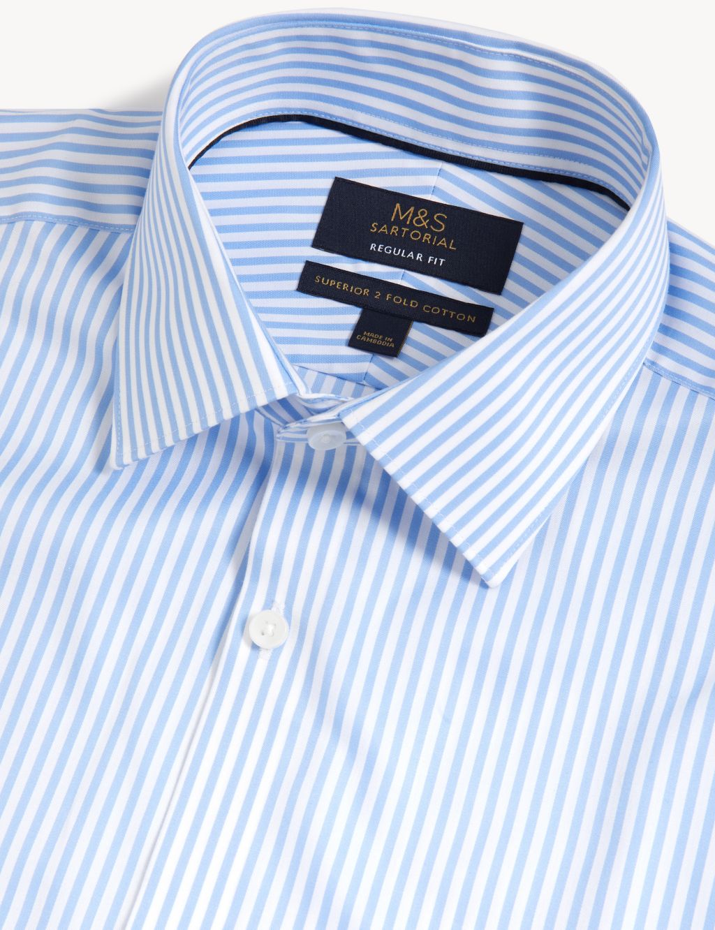 Regular Fit Pure Cotton Striped Shirt image 7