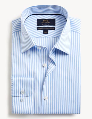Regular Fit Pure Cotton Striped Shirt
