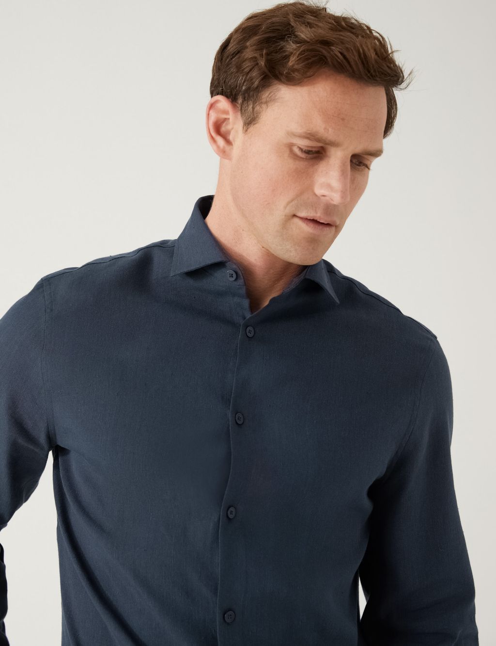 Tailored Fit Italian Linen Miracle™ Shirt image 2