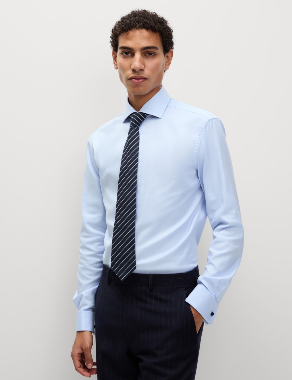 Mens pale blue shirt deals
