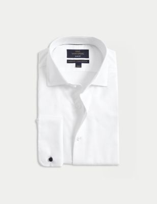 Slim Fit Easy Iron Pure Cotton Twill Shirt