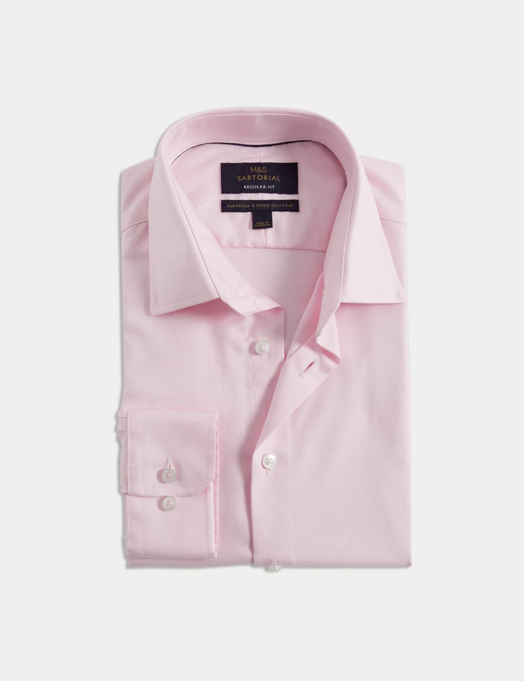 Regular Fit Easy Iron Luxury Cotton Twill Shirt