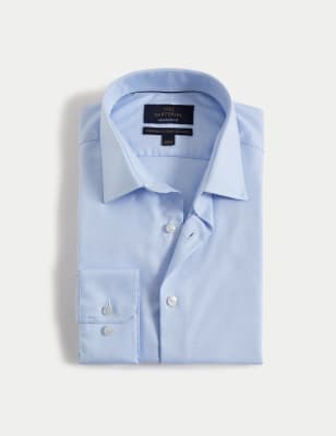 Regular Fit Easy Iron Luxury Cotton Twill Shirt | M&S SARTORIAL | M&S