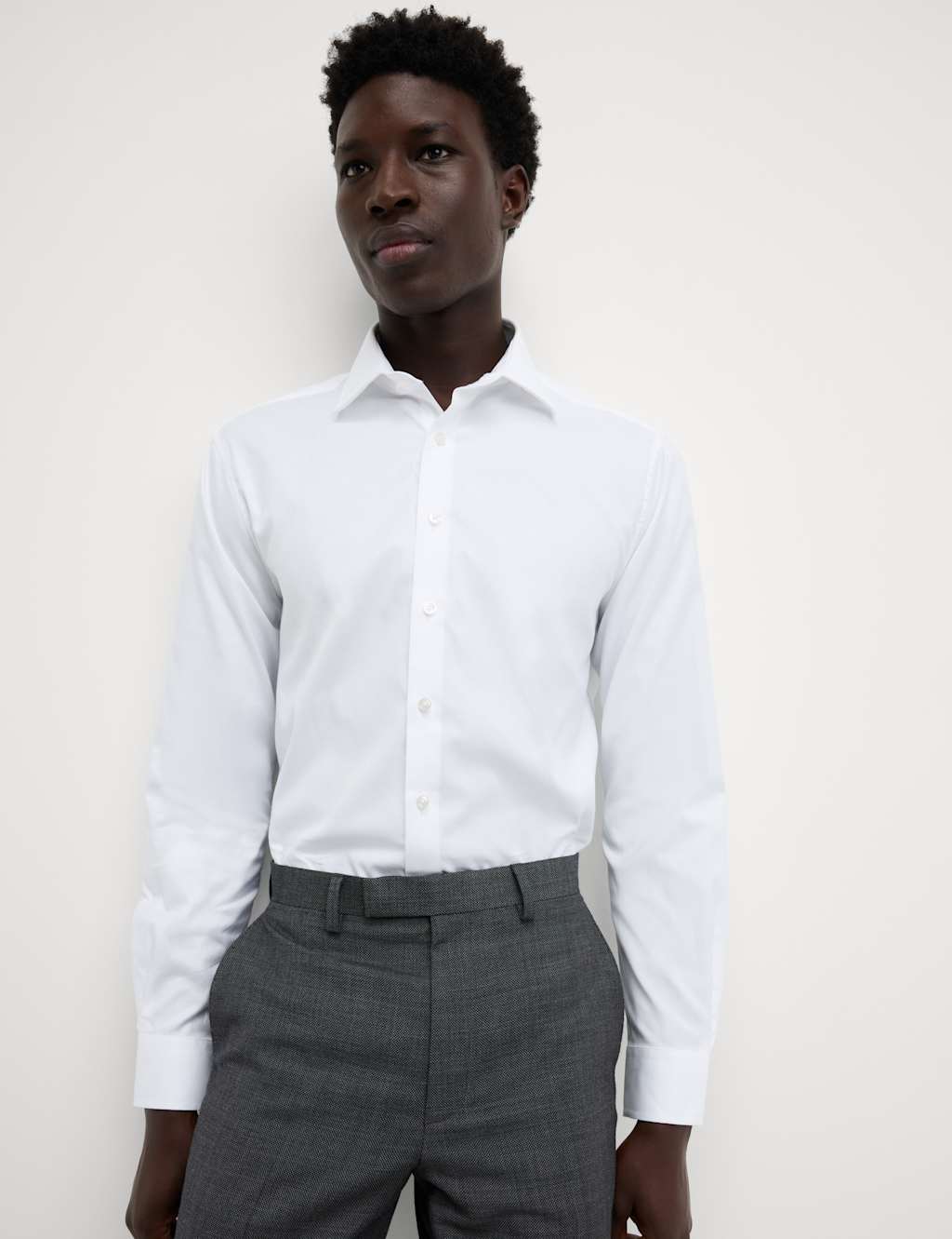 M and s slim fit shirts best sale