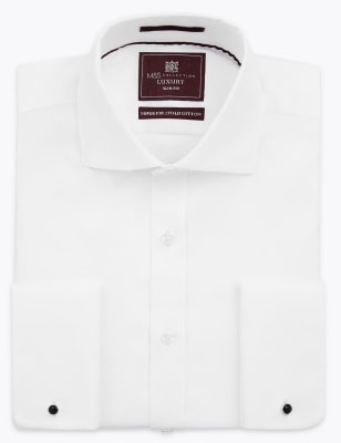 Chemise cintr&eacute;e coupe courte 100&nbsp;% coton serg&eacute;
