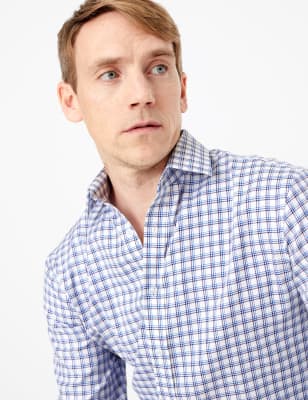 Chemise coupe standard &agrave; carreaux