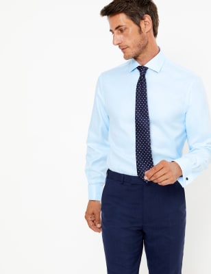 marks and spencer mens white dress shirts