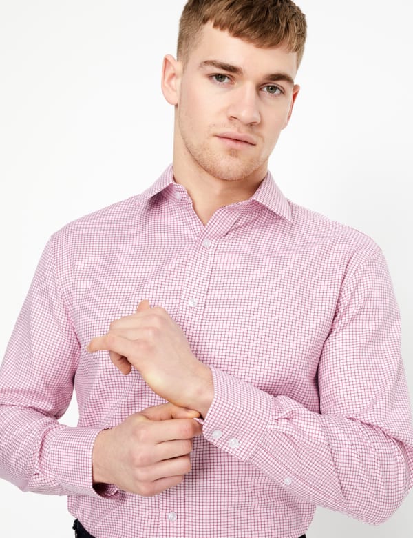 Regular Fit Pure Cotton Checked Shirt