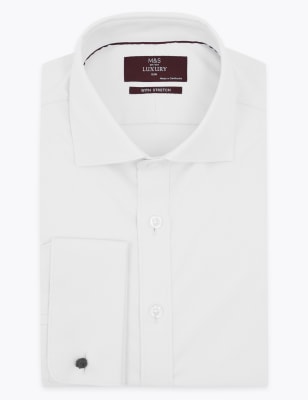 slim fit twill shirt