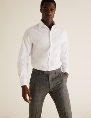  Chemise Oxford coupe standard en coton - White