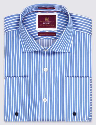 Pure Cotton Striped Shirt | M&S Collection Luxury | M&S