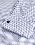 Auf Figur geschnittenes, bügelleichtes Hemd aus reiner Baumwolle