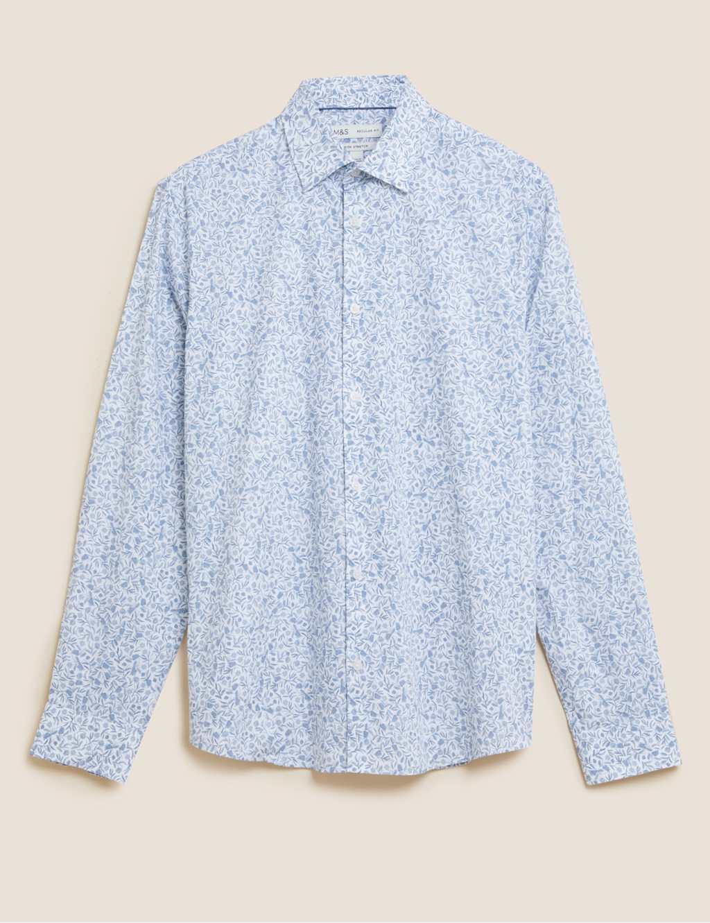 Regular Fit Cotton Rich Floral Shirt