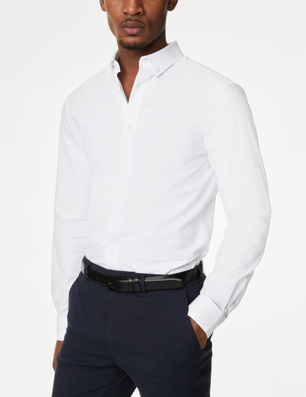 Men's button down collar shirts sales