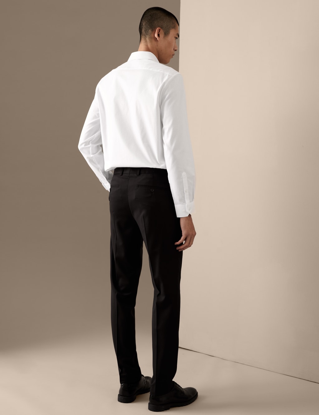 Regular Fit Easy Iron Textured Pure Cotton Shirt image 5