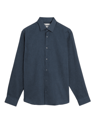 

M&S Collection Camisa de ajuste estándar con algodónMens - Denim, Denim