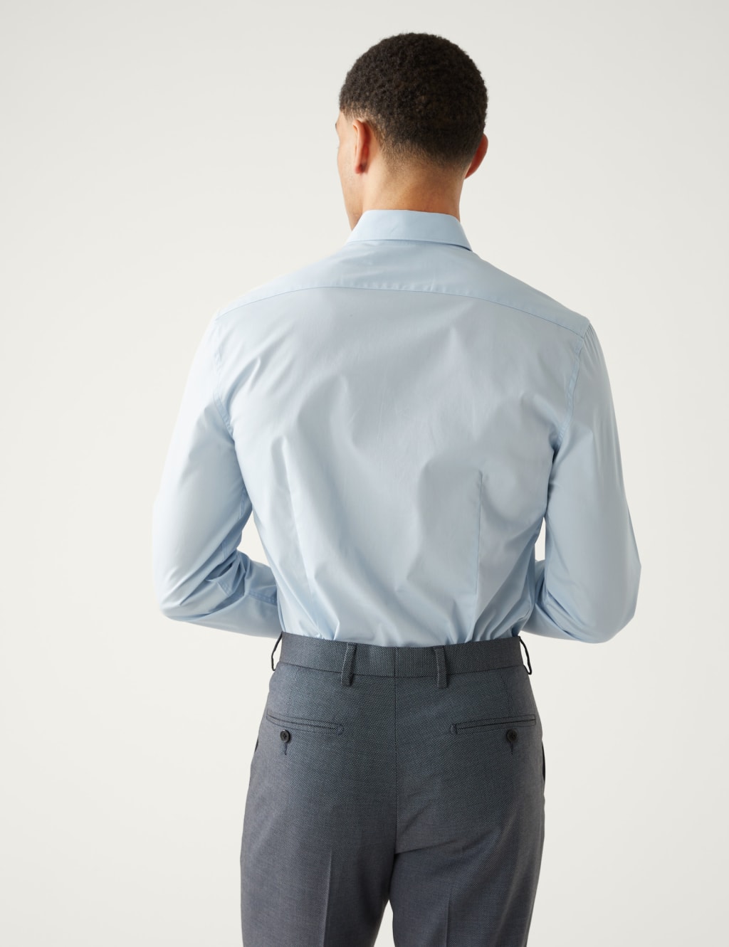 Slim Fit Cotton Rich Stretch Shirt image 5