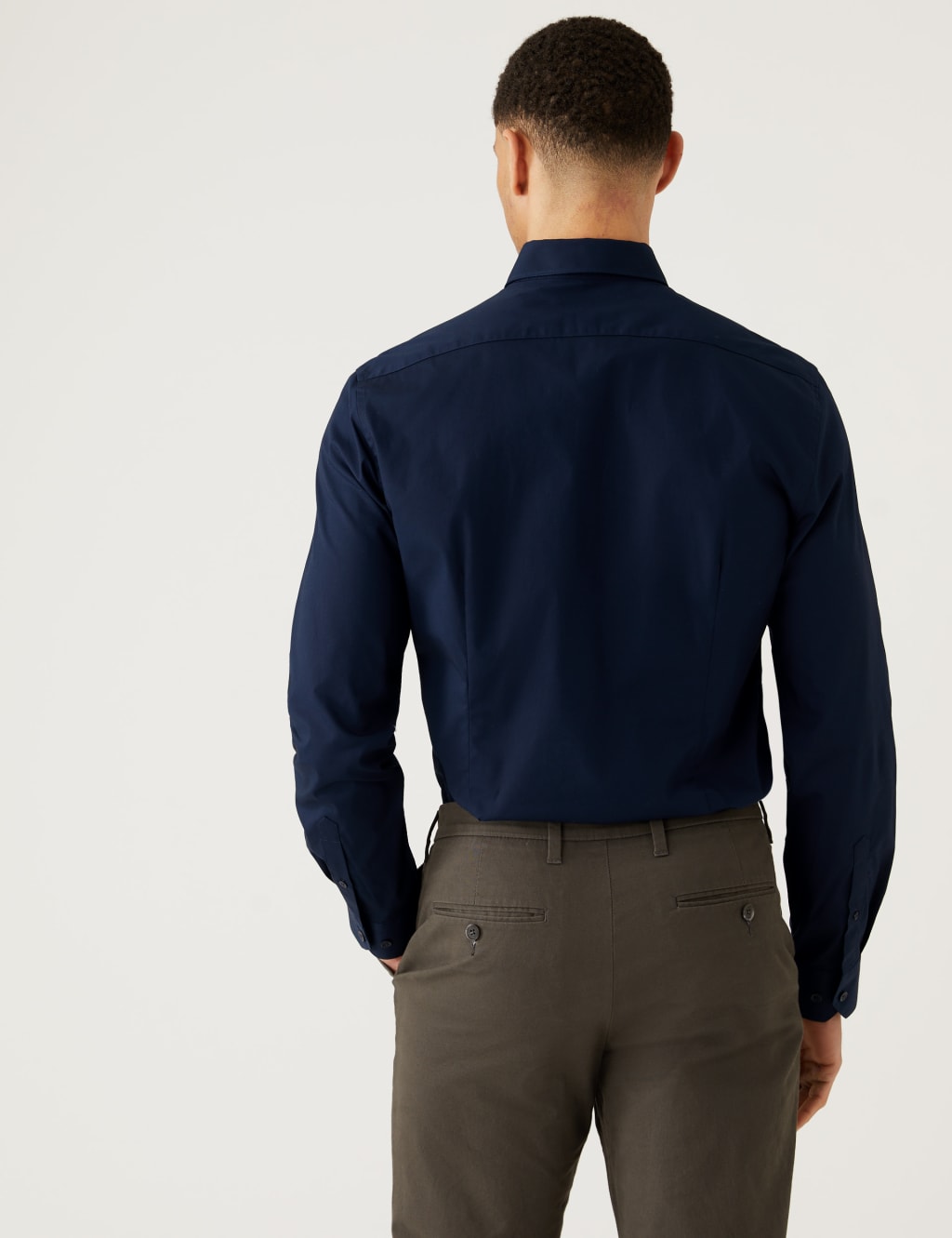 Slim Fit Cotton Rich Stretch Shirt image 5