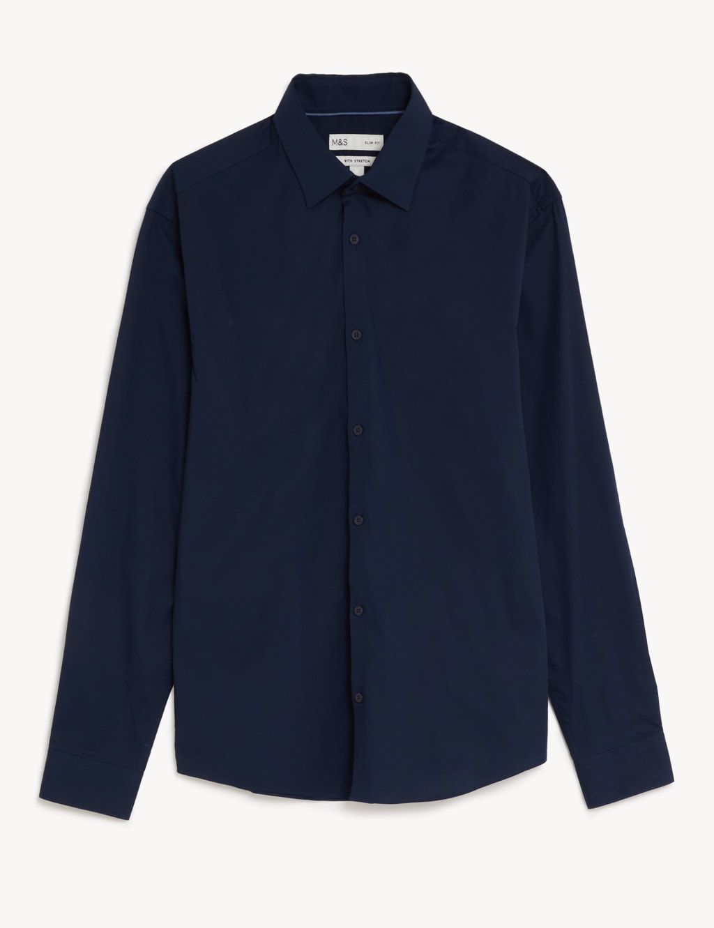 Slim Fit Cotton Rich Stretch Shirt image 2