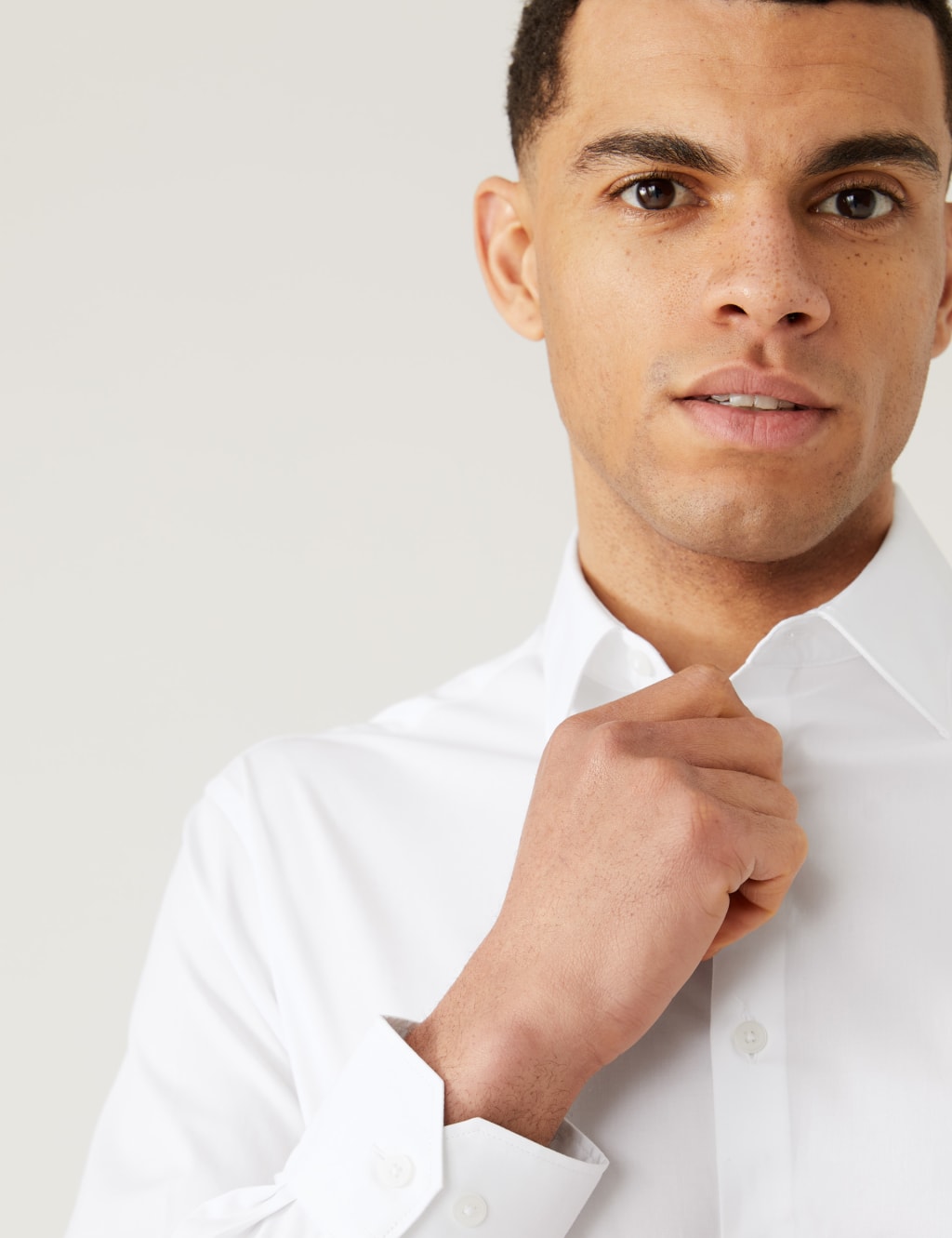 Slim Fit Cotton Rich Stretch Shirt image 4