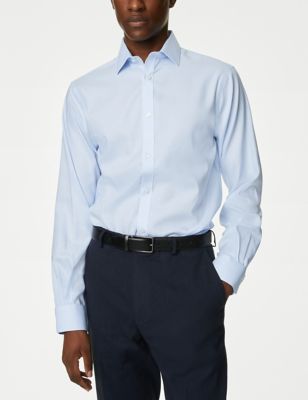 Regular Fit Non Iron Pure Cotton Check Shirt | M&S Collection | M&S