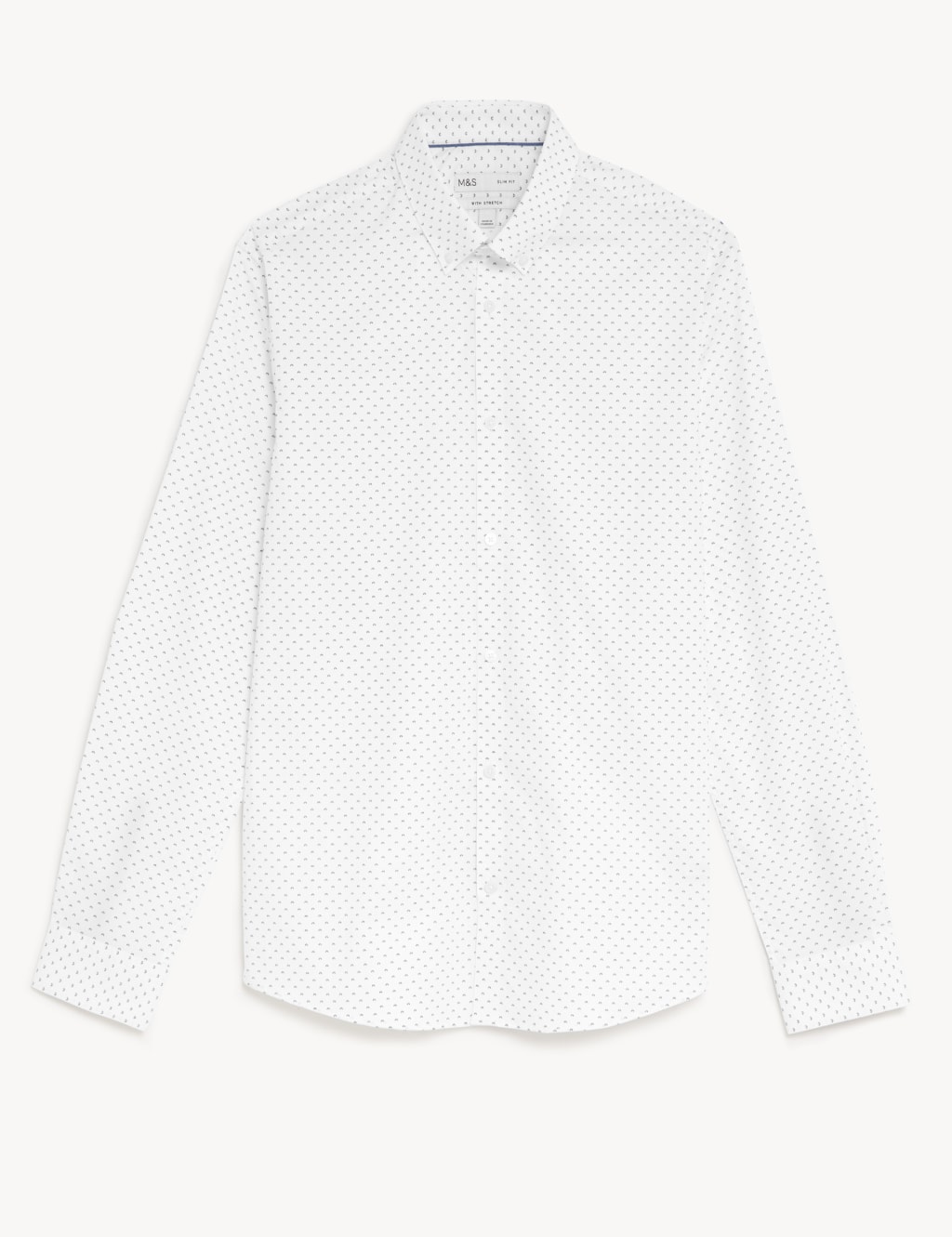 Slim Fit Cotton Rich Sun Ray Print Shirt image 2