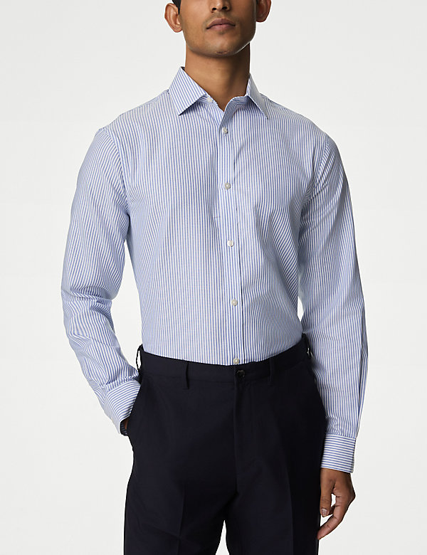 Károvaná košile normálního střihu z&nbsp;čisté bavlny s&nbsp;nežehlivou úpravou - CZ