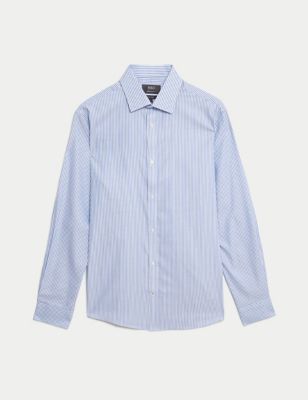 Regular Fit Non Iron Pure Cotton Gingham Shirt | M&S Collection | M&S
