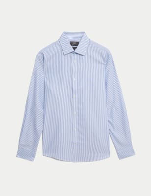 

Mens M&S Collection Regular Fit Non Iron Gingham Shirt - Navy Mix, Navy Mix