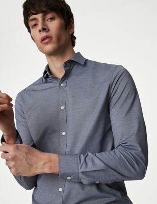 Slim Fit Easy Iron Jersey Shirt - MY