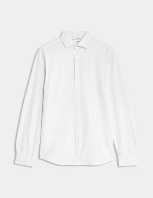 Slim Fit Easy Iron Commuter Jersey Shirt