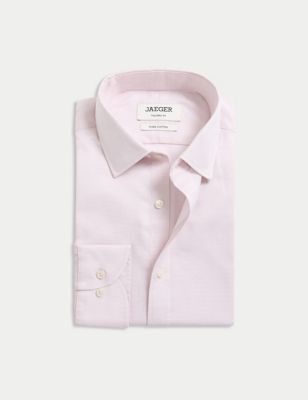 Tailored Fit Pure Cotton Texture Shirt
