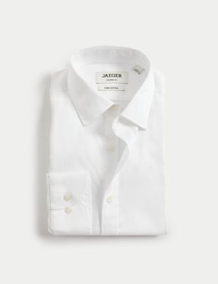 Tailored Fit Pure Cotton Texture Shirt