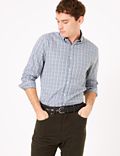 Tailored Fit Mini Gingham Easy Iron Shirt