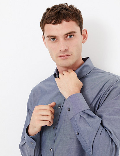 Tailored Fit Pure Cotton Oxford Shirt