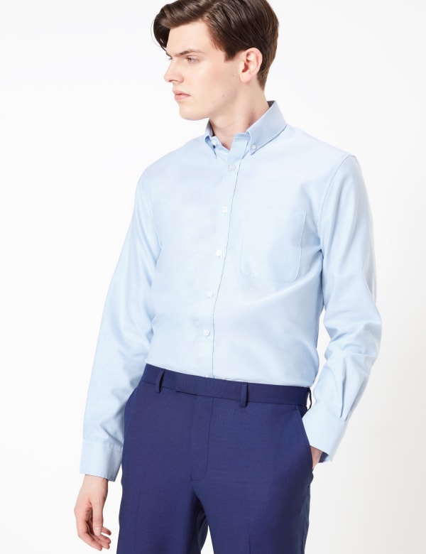 Tailored Fit Pure Cotton Oxford Shirt