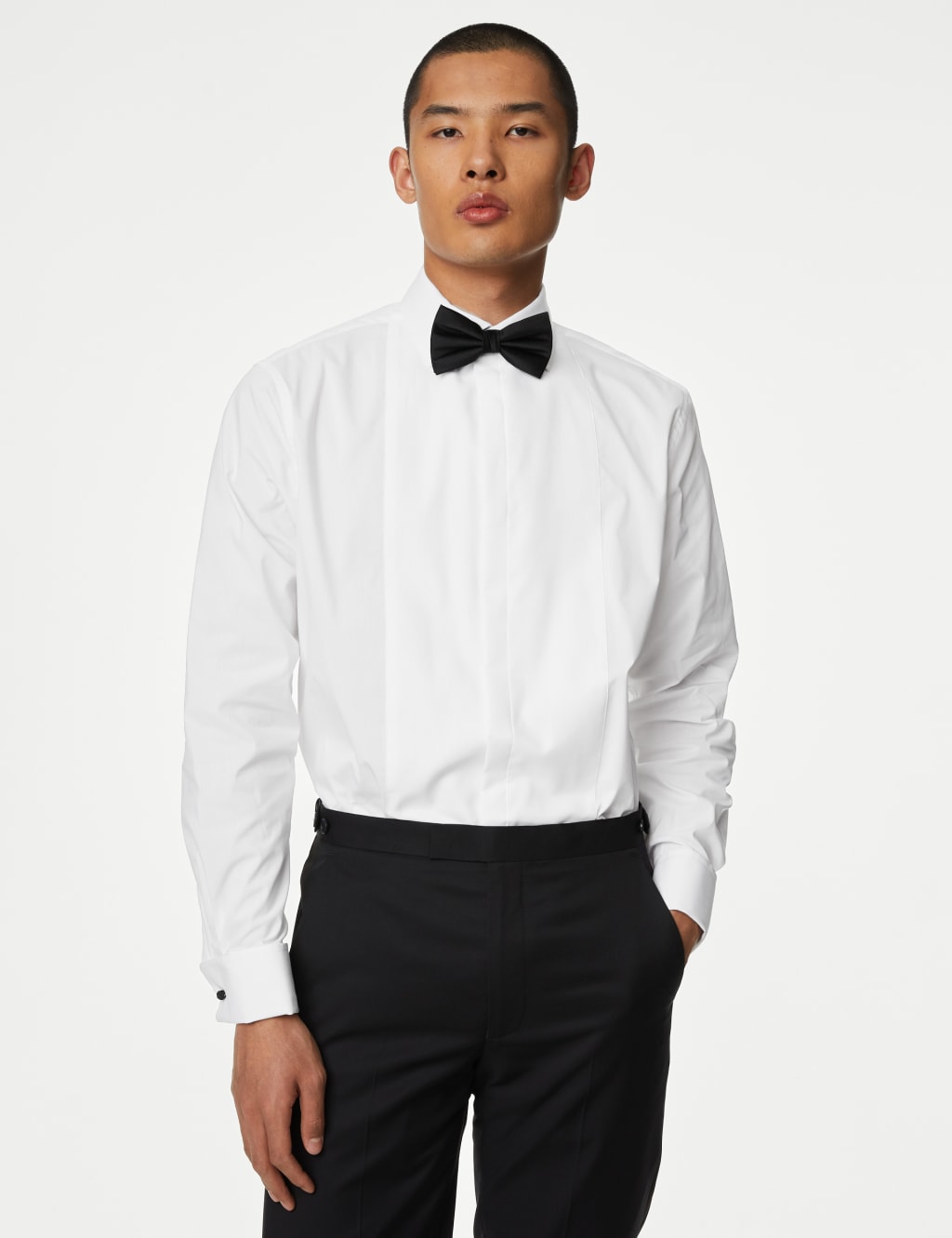 Regular Fit Cotton Rich Dinner Shirt image 1